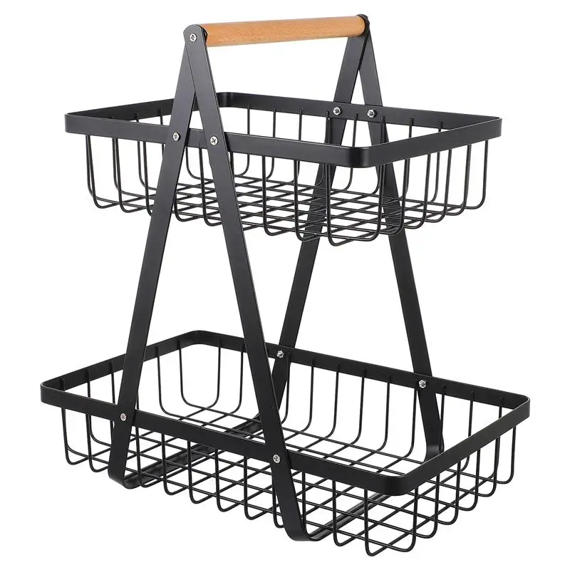 Detachable Fruit Basket White Wire Basket Vegetables Storage Stand with Handle
Detachable Fruit Basket White Wire Basket Vegetables Storage Stand with Handle