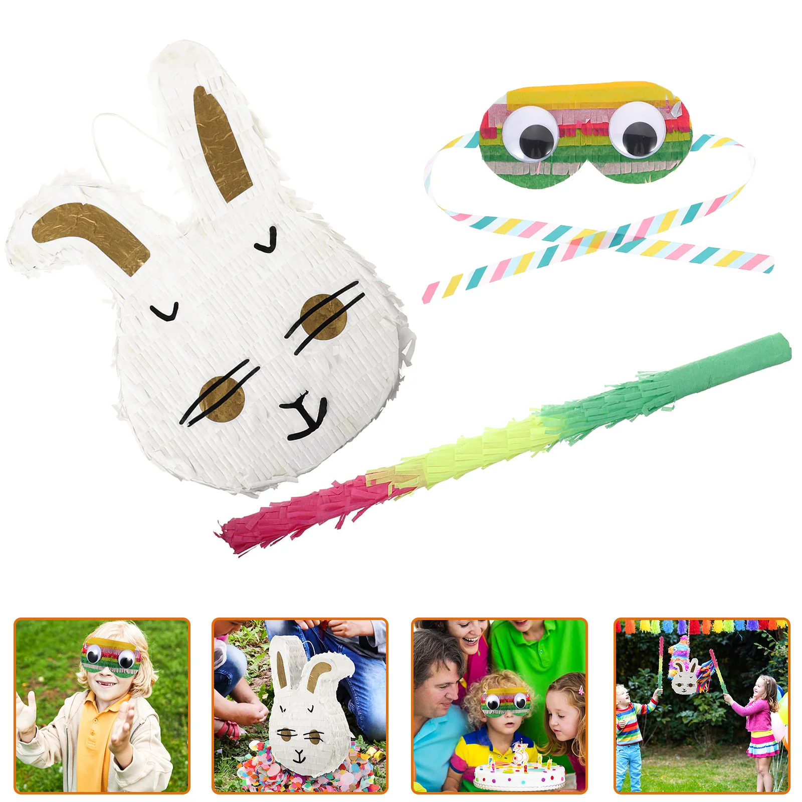 Pinata Easter Stick Birthday Toys Masks Eye Colorful Animal Farm Decoration Party Rabbit Chinese Bunny Eyewear 
Pinata Easter Stick Birthday Toys Masks Eye Colorful Animal Farm Decoration Party Rabbit Chinese Bunny Eyewear