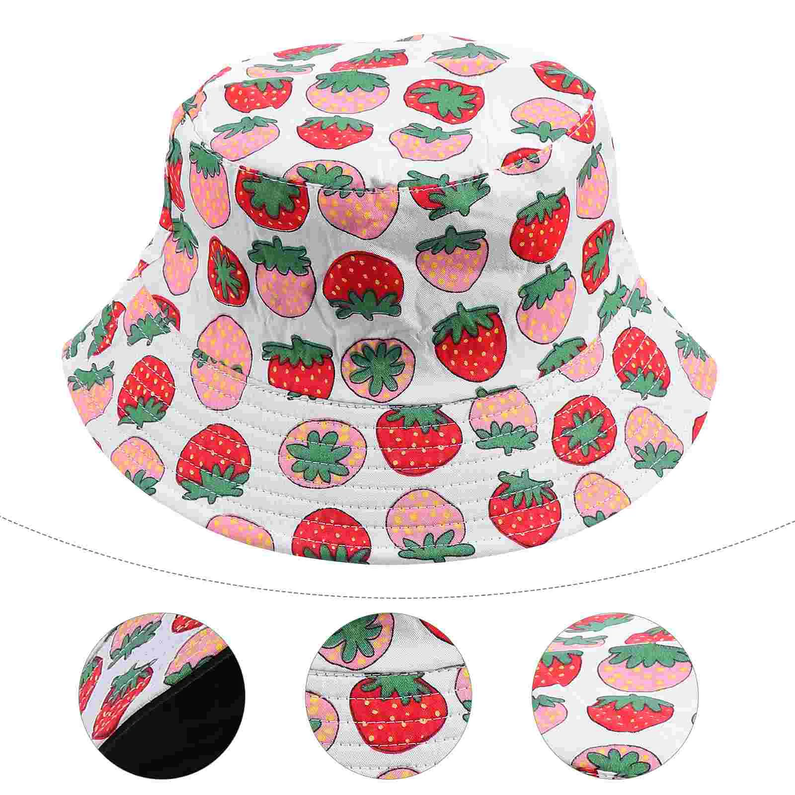 Strawberry Bucket Hat Double Side Anti-UV Fisherman Cap Spring Lovely Cotton Miss Women Hats Caps
Strawberry Bucket Hat Double Side Anti-UV Fisherman Cap Spring Lovely Cotton Miss Women Hats Caps