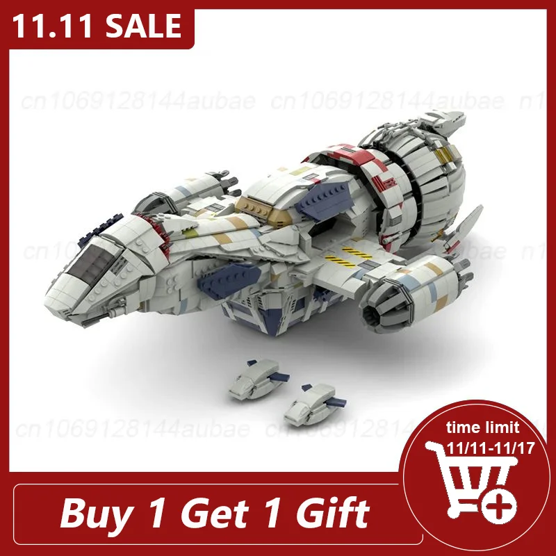 Firefly Serenity Mid Scale Model Moc Building Blocks Diy Assemble Bricks Space Educational Creattive Xmas Toys Gifts 2815PCS
Firefly Serenity Mid Scale Model Moc Building Blocks Diy Assemble Bricks Space Educational Creattive Xmas Toys Gifts 2815PCS