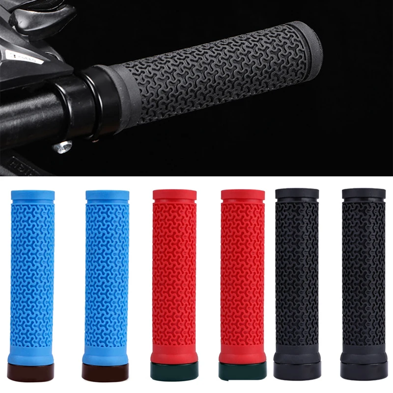 1pair Mtb Grips Silicone Bicycle Handlebar Grips Lock Ring Mountain Bike Grip Anti-vibration Anti-skid Bike Handle Bicycle Part
1pair Mtb Grips Silicone Bicycle Handlebar Grips Lock Ring Mountain Bike Grip Anti-vibration Anti-skid Bike Handle Bicycle Part