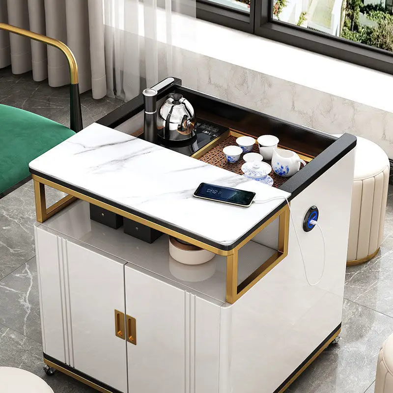 Lightweight and luxurious movable balcony lifting tea table, small unit type Kung Fu tea making car, simple household rock plate
Lightweight and luxurious movable balcony lifting tea table, small unit type Kung Fu tea making car, simple household rock plate