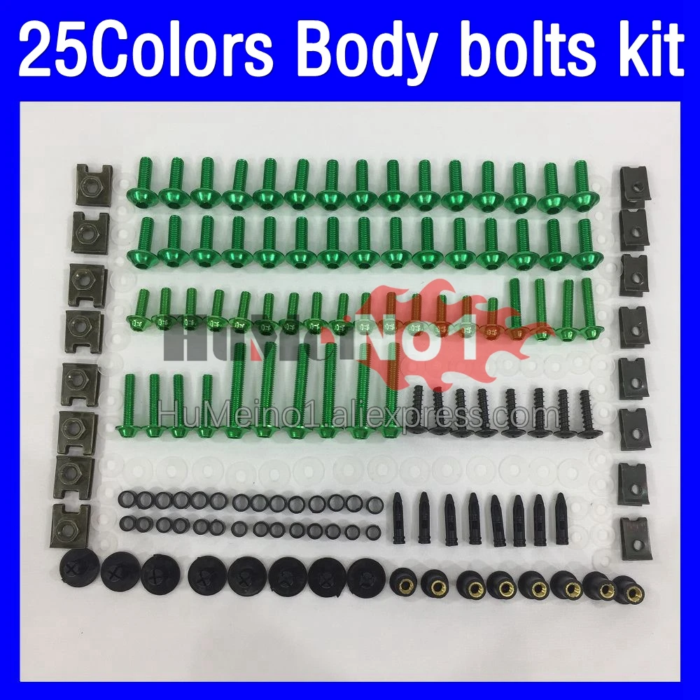 

268ps Fairing bolts full screw kit For KAWASAKI NINJA ZX2R ZXR250 ZX 2R 2 R ZXR 250 ZX-2R 89 90 1989 1990 Body bolt screws Nuts