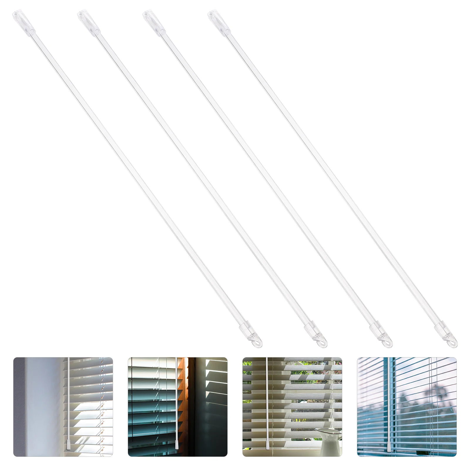 4 Pcs Metal Rod Blinds Sheer Window Curtains Hook Plastic Transparent Handle Practical Office Venetian
4 Pcs Metal Rod Blinds Sheer Window Curtains Hook Plastic Transparent Handle Practical Office Venetian