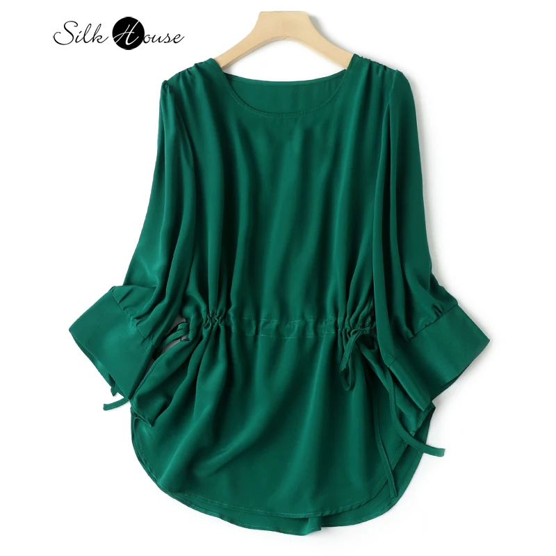 2022 Women's Fashion New Silk Top Women's Round Neck Seven Sleeve Loose White Mulberry Silk Waist T-shirt
2022 Women's Fashion New Silk Top Women's Round Neck Seven Sleeve Loose White Mulberry Silk Waist T-shirt