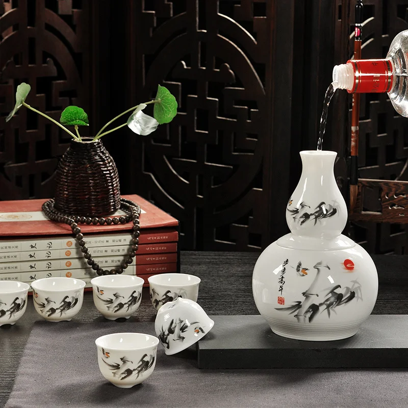 Ceramics Warmer Hot Wine Pot Set White Liquor Warm Wine Utensil Heated Wine Boiling Household Wine Pot
Ceramics Warmer Hot Wine Pot Set White Liquor Warm Wine Utensil Heated Wine Boiling Household Wine Pot