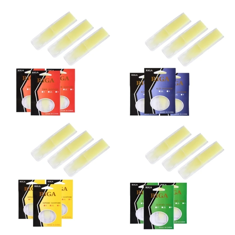 3Pcs Resin Alto Sax Saxophone Reeds Strength 1.5, 2.0, 2.5 for Clarinet, Soprano or Alto Sax
3Pcs Resin Alto Sax Saxophone Reeds Strength 1.5, 2.0, 2.5 for Clarinet, Soprano or Alto Sax