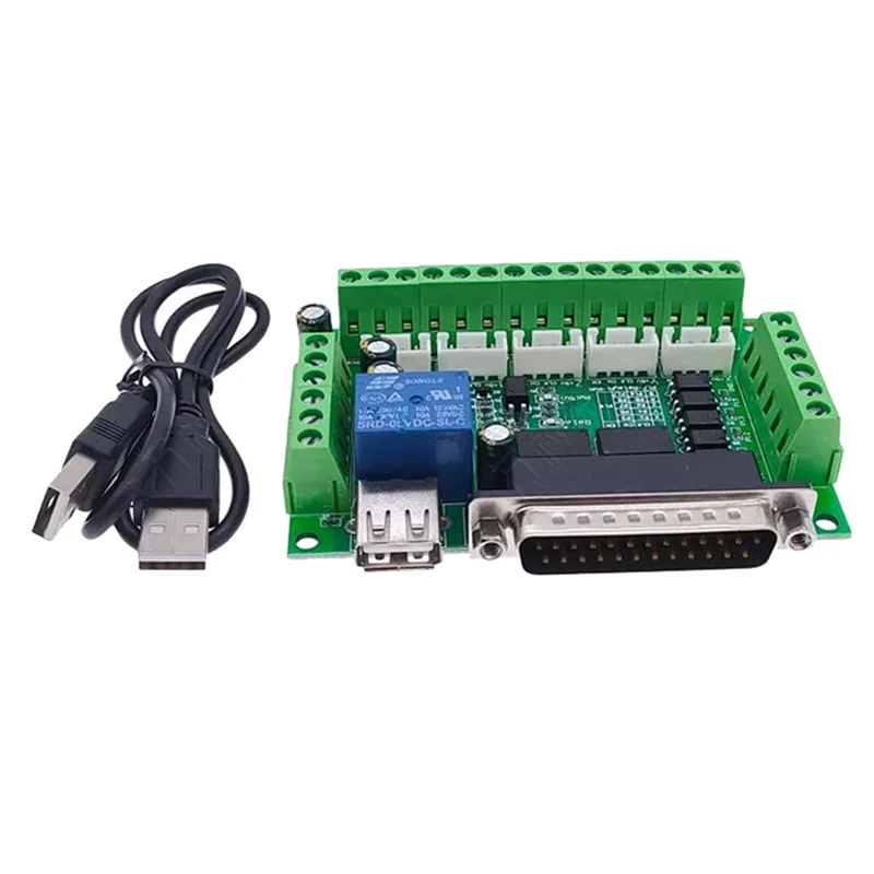 Driver Board for MACH3 Engraving Machine 5 Axis CNC Breakout Board with Optical Coupler for Stepper Motor Drive
Driver Board for MACH3 Engraving Machine 5 Axis CNC Breakout Board with Optical Coupler for Stepper Motor Drive