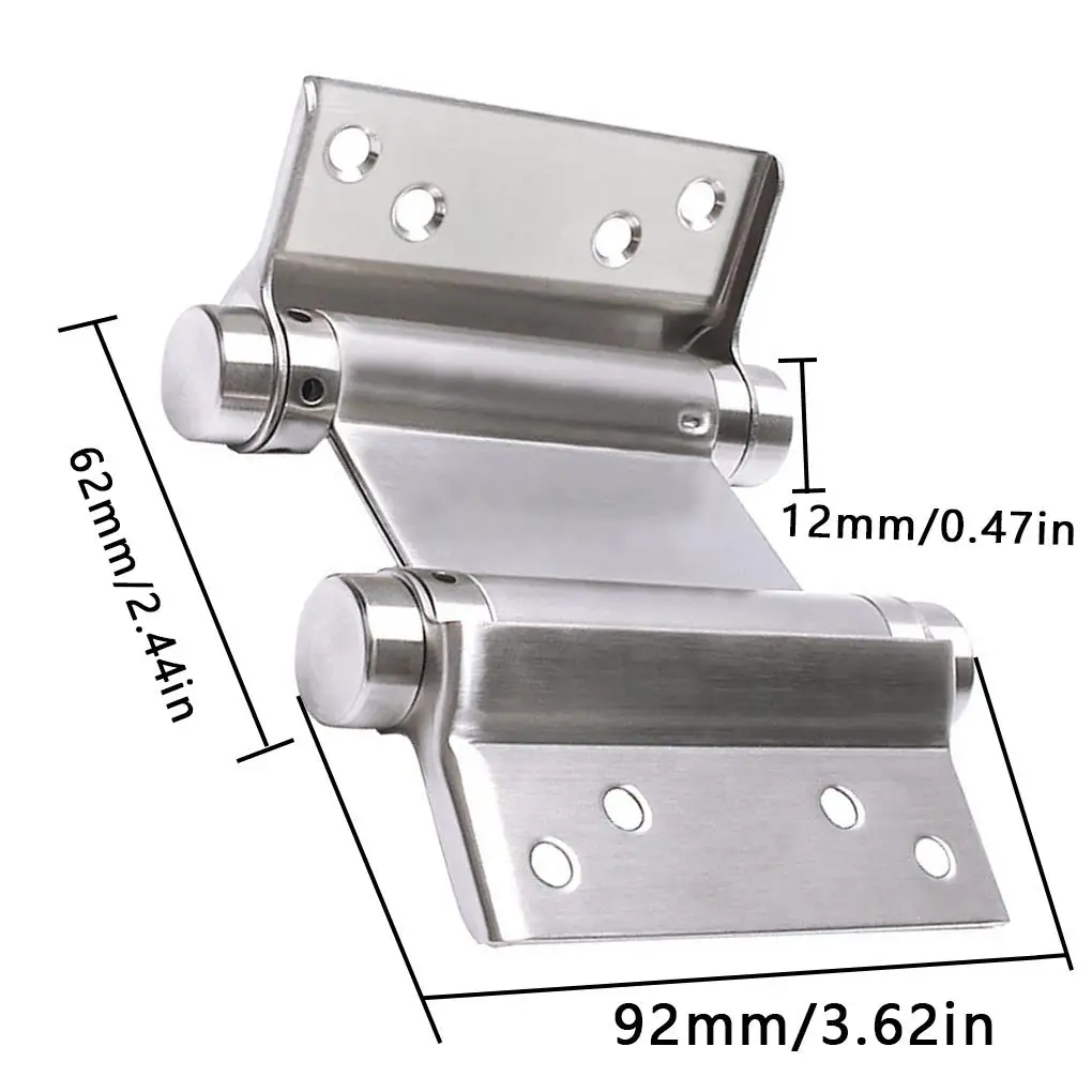 2 шт., пружинные петли из нержавеющей стали
2 шт., пружинные петли из нержавеющей стали