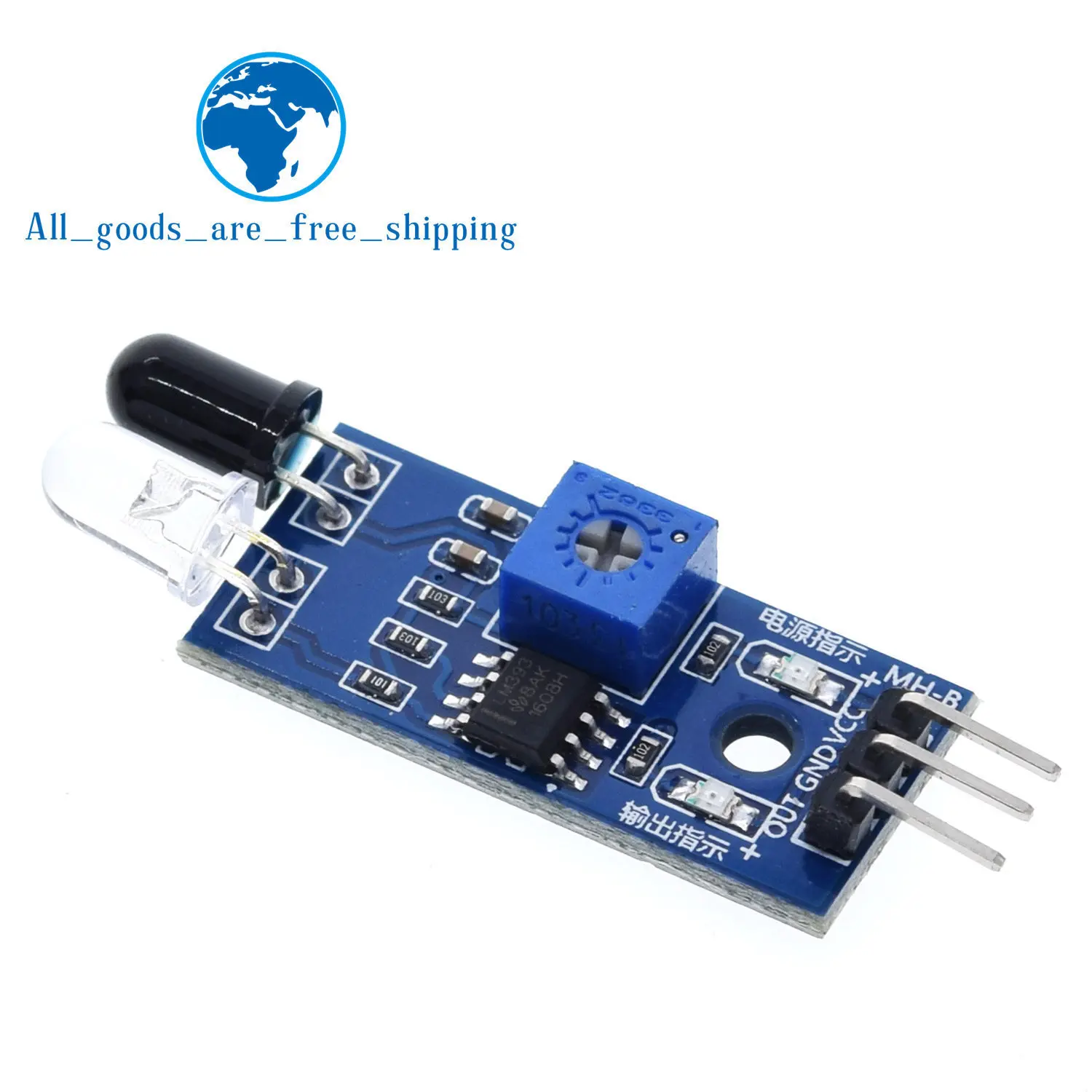 ИК-датчик препятствий TZT для Arduino
ИК-датчик препятствий TZT для Arduino