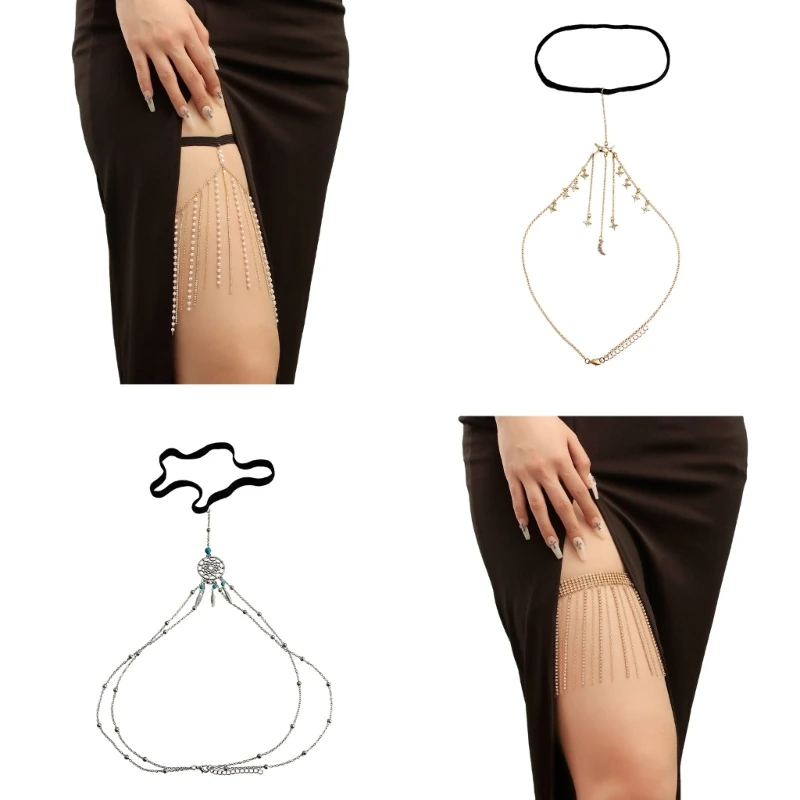N58F Pearl Beads Thigh Chain Summer Eye-Catching Elastic Leg Chain for Woman Hot Girl
N58F Pearl Beads Thigh Chain Summer Eye-Catching Elastic Leg Chain for Woman Hot Girl