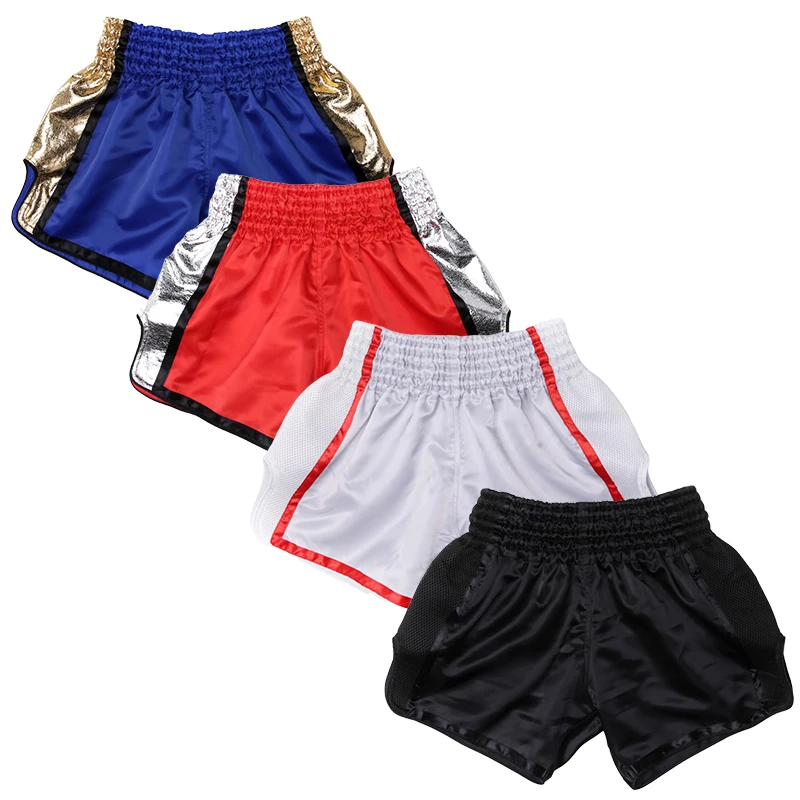 

Шорты Muay Thai для мужчин и женщин, детские спортивные штаны для фитнеса, кикбоксинга, бокса, тренировок, одежда для боевых действий, ММА