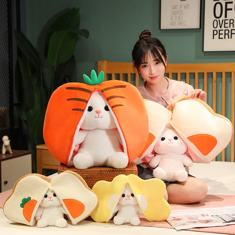 2 in 1 Toast Carrot Rabbit Plush Toy Cute Sunflower Bunny Stuffed Animal Plants Plushies Throw Pillow Soft Kawaii Toys for Girl
2 in 1 Toast Carrot Rabbit Plush Toy Cute Sunflower Bunny Stuffed Animal Plants Plushies Throw Pillow Soft Kawaii Toys for Girl