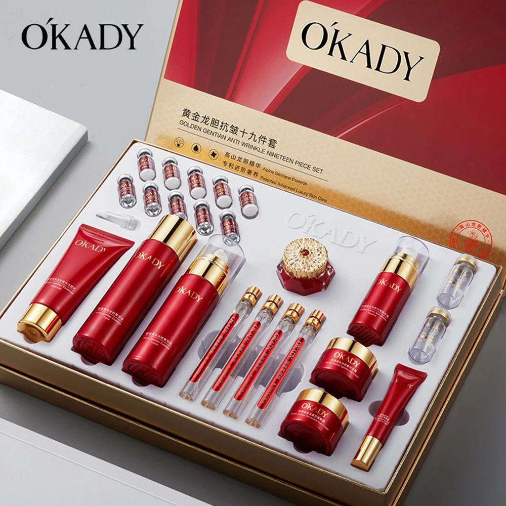 Golden Gentian Skin Care Sets Smooth Wrinkles Moisturizing Female Facial Products Day Cream Night Cream For Face Care Beauty Box
Golden Gentian Skin Care Sets Smooth Wrinkles Moisturizing Female Facial Products Day Cream Night Cream For Face Care Beauty Box