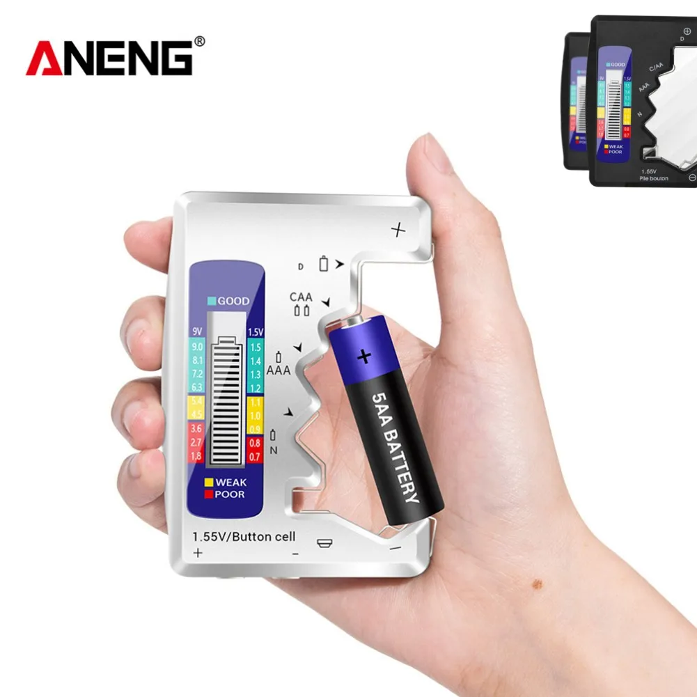 Digital Battery Tester LCD Display C D N AA AAA 9V 1.5V Button Cell Battery Capacity Check Detector Capacitance Diagnostic Tool
Digital Battery Tester LCD Display C D N AA AAA 9V 1.5V Button Cell Battery Capacity Check Detector Capacitance Diagnostic Tool
