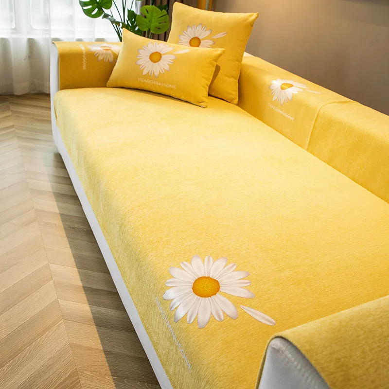 Nordic Sofa Towel Four Seasons Chrysanthemum Printing Sofa Cushion Chenille Non-slip Leather Sofasea Cover Cloth for Living Room
Nordic Sofa Towel Four Seasons Chrysanthemum Printing Sofa Cushion Chenille Non-slip Leather Sofasea Cover Cloth for Living Room
