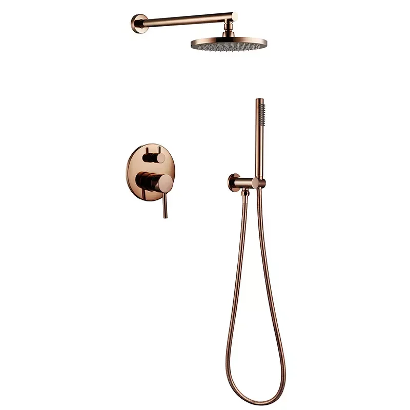 Brass Rose Gold Shower Set 8-16 Inch Bathroom Wall Shower Head Contemporary Home Hotel Polished Rose Gold Shower
Brass Rose Gold Shower Set 8-16 Inch Bathroom Wall Shower Head Contemporary Home Hotel Polished Rose Gold Shower
