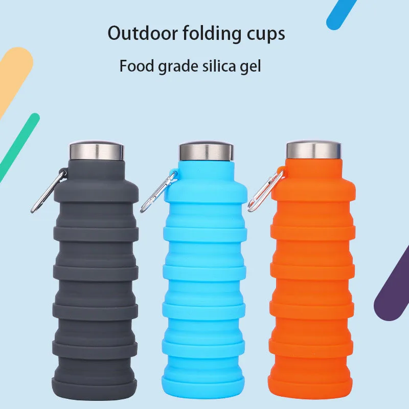 Portable folding silicone cup Sports water bottle for cycling The retractable glass Sport Leak Proof Seal
Portable folding silicone cup Sports water bottle for cycling The retractable glass Sport Leak Proof Seal