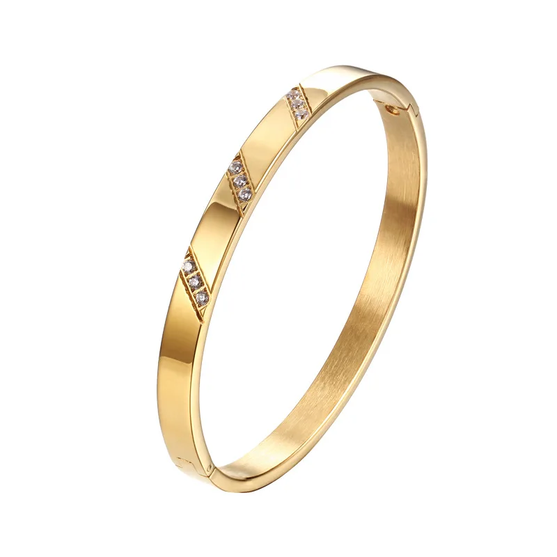 Fashion Charm 6 Mm Cubic Zircon Rhinestone Bangle Stainless Steel Bangle Men's Bracelet Wristband Jewelry
Fashion Charm 6 Mm Cubic Zircon Rhinestone Bangle Stainless Steel Bangle Men's Bracelet Wristband Jewelry