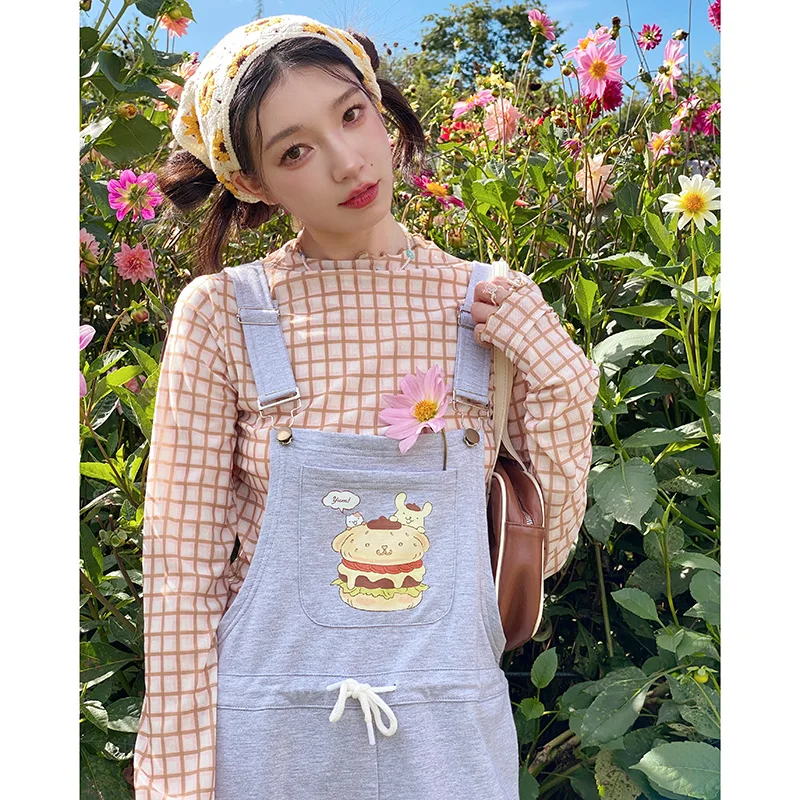 Kawaii Sanriod Anime Hobby Kuromi Pom Pom Purin Overalls High Waist Straight Sports Style New One-Piece Wide-Leg Pants
Kawaii Sanriod Anime Hobby Kuromi Pom Pom Purin Overalls High Waist Straight Sports Style New One-Piece Wide-Leg Pants