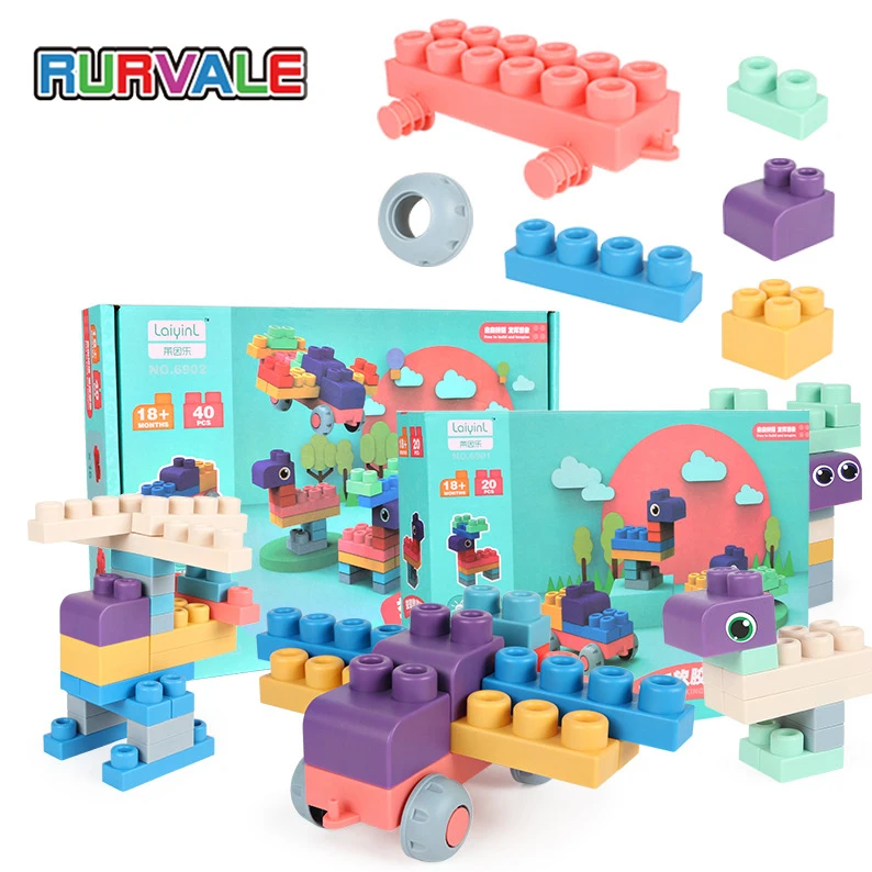 Baby Soft Rubber Big Particle Bricks Model Toys DIY Building Blocks Early Educational Toy Safe and Non-toxic for Toddlers
Baby Soft Rubber Big Particle Bricks Model Toys DIY Building Blocks Early Educational Toy Safe and Non-toxic for Toddlers