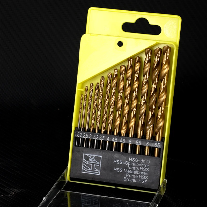 13pcs M35 Cobalt Metal Twist Drill Bit Set Round High Speed Steel Drill Bits for Wood Multifunction Woodworking Punch Tool Kit
13pcs M35 Cobalt Metal Twist Drill Bit Set Round High Speed Steel Drill Bits for Wood Multifunction Woodworking Punch Tool Kit