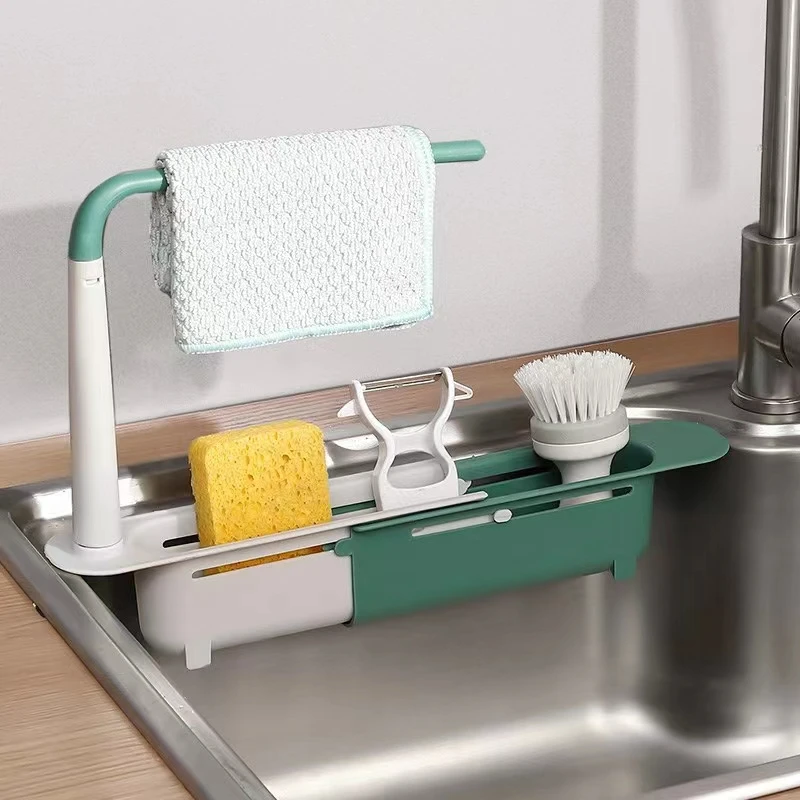 Telescopic Sink Drain Racks Drain Basket Kitchen Soap Sponge Organizer Holder Storage Basket Kitchen Accessories 
Telescopic Sink Drain Racks Drain Basket Kitchen Soap Sponge Organizer Holder Storage Basket Kitchen Accessories