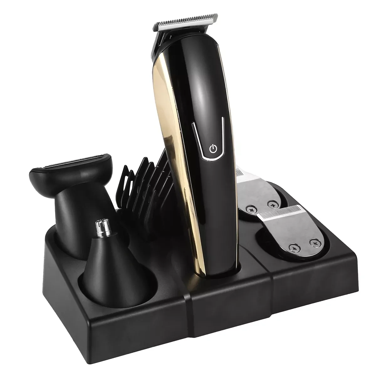Multifunction 5-In-1 Trimmer Kit USB Hair Beard Nose Hair Trimmer Shaver Set With Storage Base Hair Clipper
Multifunction 5-In-1 Trimmer Kit USB Hair Beard Nose Hair Trimmer Shaver Set With Storage Base Hair Clipper