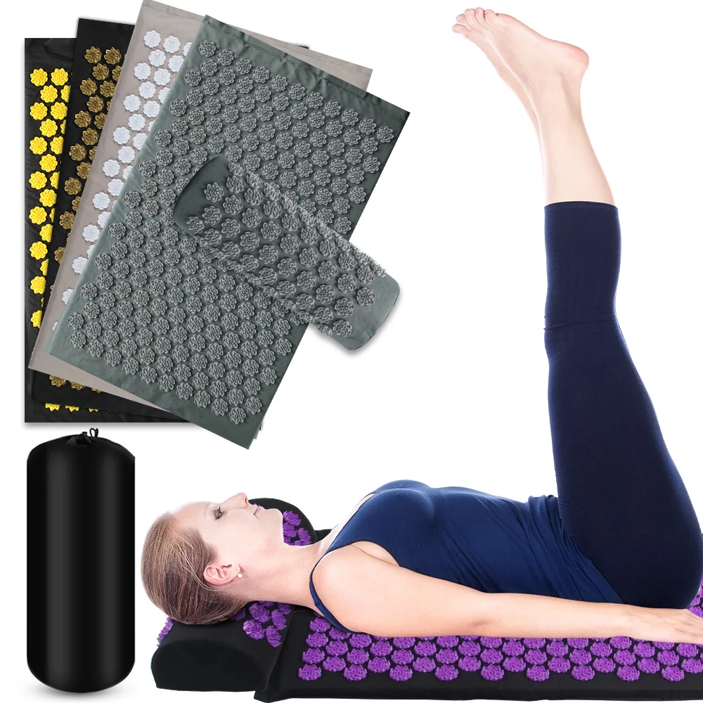 Kuznetsov's Applicator Acupressure Yoga Cushion Massage for Body Mat With Needle back and Neck Massager Pillow Fitness Pilates
Kuznetsov's Applicator Acupressure Yoga Cushion Massage for Body Mat With Needle back and Neck Massager Pillow Fitness Pilates