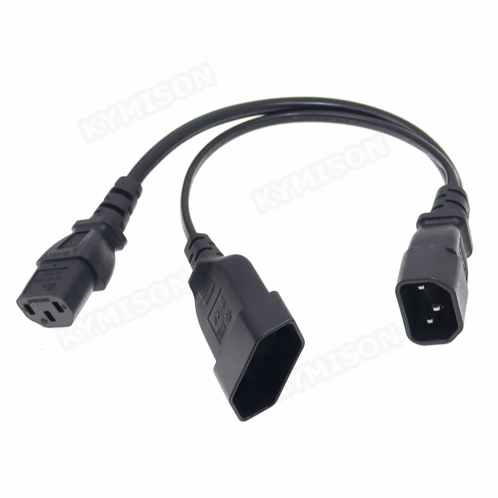 Y Splliter Power Cord IEC320 C14 Plug 3-Prong Male Power Cable Cord AC Power Adapter to C13+ CEE7/16 2Pin Female Socket
Y Splliter Power Cord IEC320 C14 Plug 3-Prong Male Power Cable Cord AC Power Adapter to C13+ CEE7/16 2Pin Female Socket