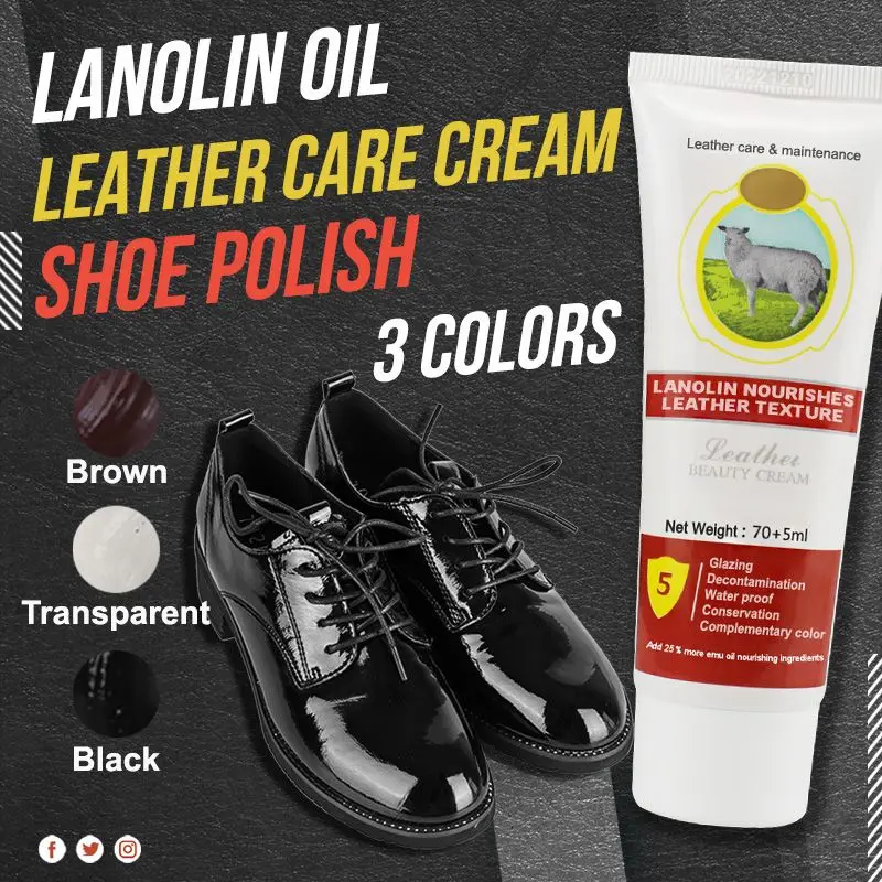 75ML Leather Care Cream Lanolin Oil Leather Recoloring Balm Repair Kit For Auto Seat Holes Scratch Cracks Rips Shoes Polish Tool
75ML Leather Care Cream Lanolin Oil Leather Recoloring Balm Repair Kit For Auto Seat Holes Scratch Cracks Rips Shoes Polish Tool