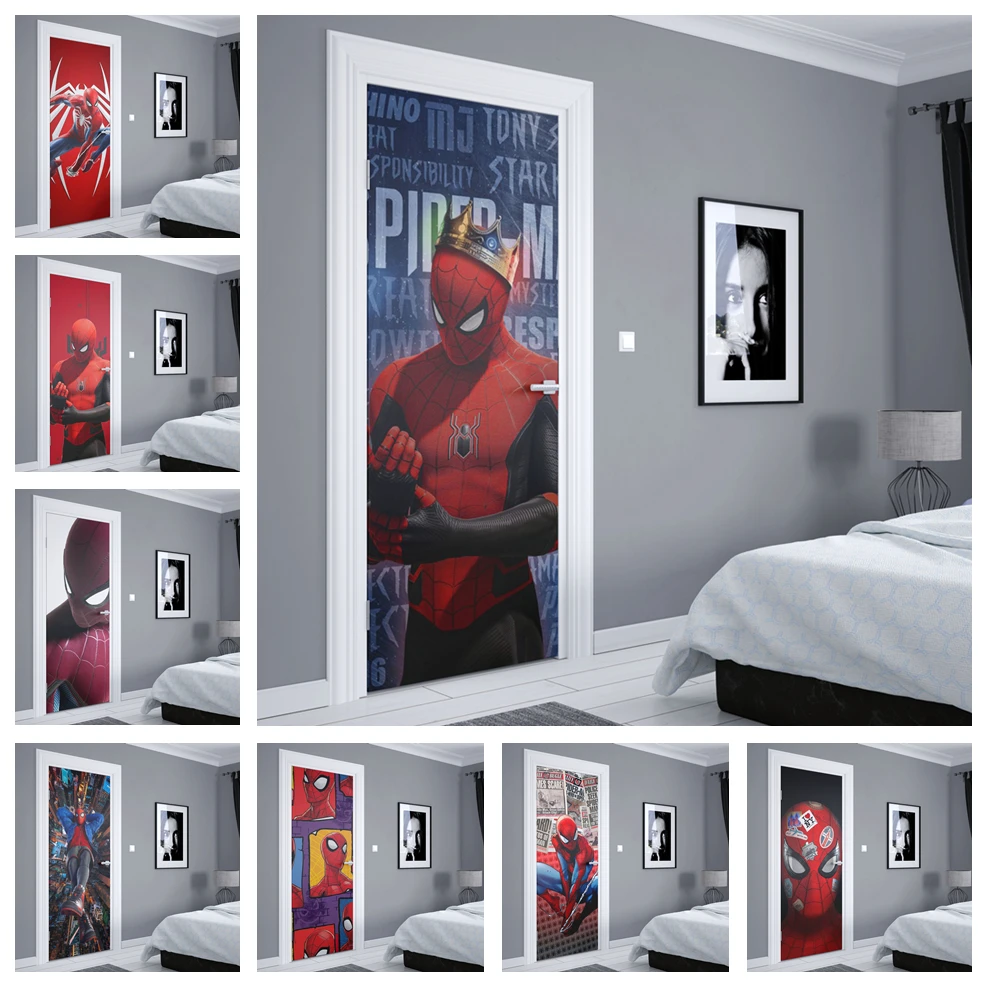 Doors Decoration Marvel Superhero Spider-Man Self-adhesive Waterproof Door Sticker Posters Wall Stickers Kids Room Decorate
Doors Decoration Marvel Superhero Spider-Man Self-adhesive Waterproof Door Sticker Posters Wall Stickers Kids Room Decorate