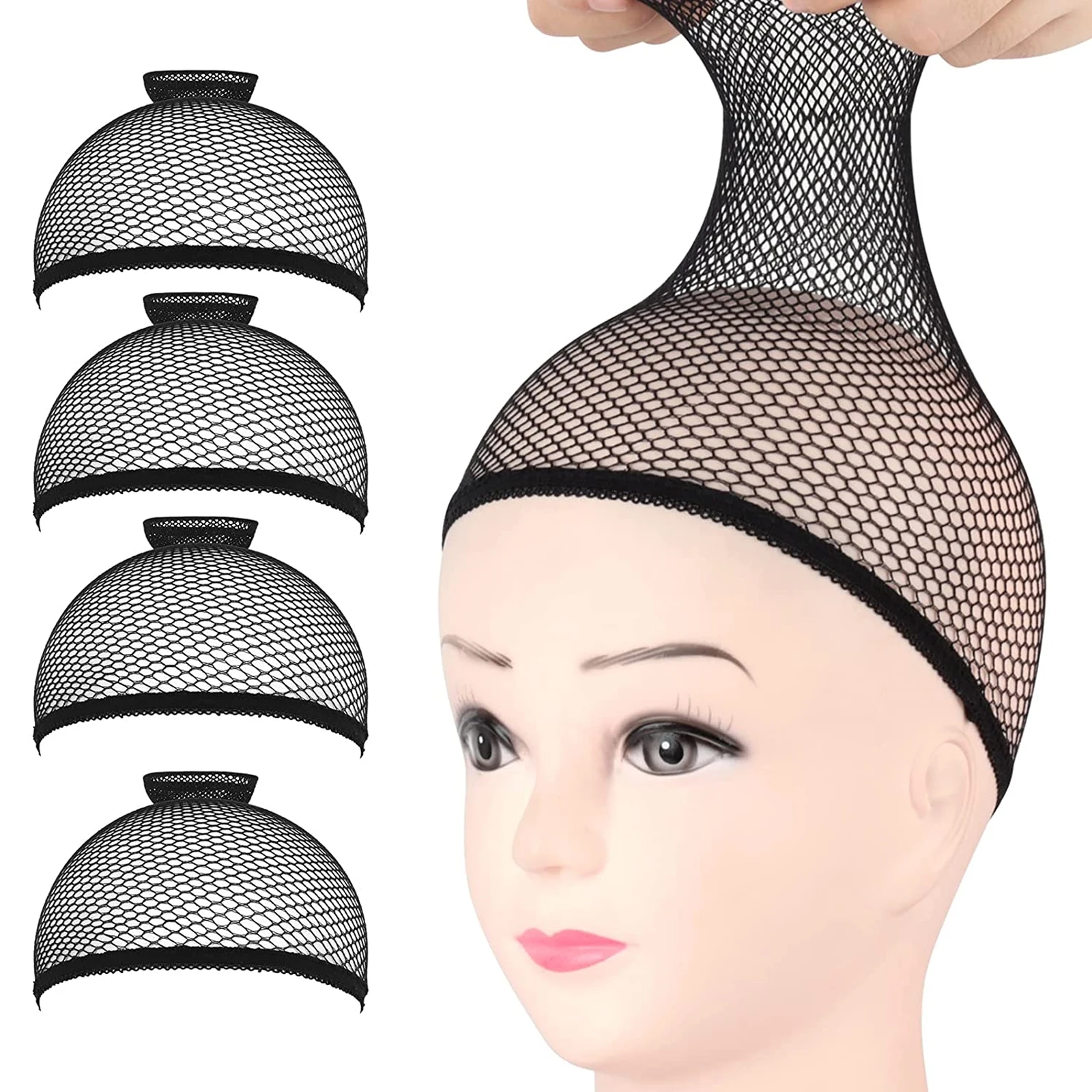 10 Pcs Black Nylon Wig Caps For Making Wig Accessories Stretchable Elastic Hairnets Mesh Wave Bald Wig Cap Invisible Hair Nets
10 Pcs Black Nylon Wig Caps For Making Wig Accessories Stretchable Elastic Hairnets Mesh Wave Bald Wig Cap Invisible Hair Nets