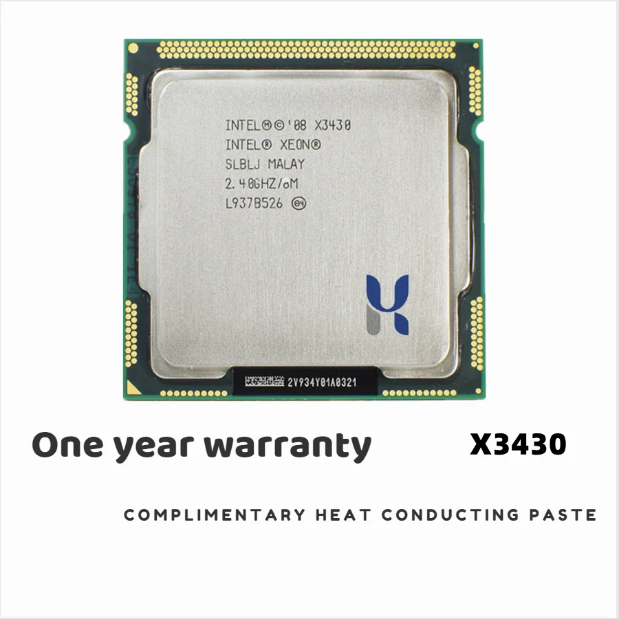 Процессор Intel Xeon X3430 (кэш-память 8 Мб 2 40 ГГц) LGA1156 настольный процессор 100% рабочий