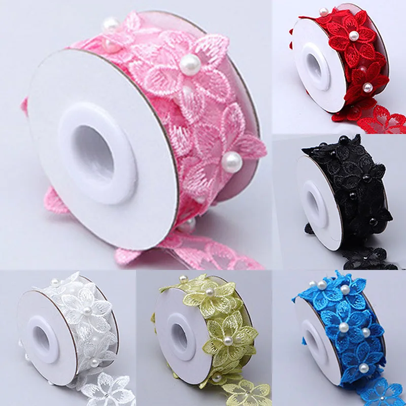 1Roll DIY Wedding Dress Pearl Embroidered Flower Lace Trimmings Gift Packaging Ribbon Handbag Hat Clothing Sewing Flower Lace
1Roll DIY Wedding Dress Pearl Embroidered Flower Lace Trimmings Gift Packaging Ribbon Handbag Hat Clothing Sewing Flower Lace