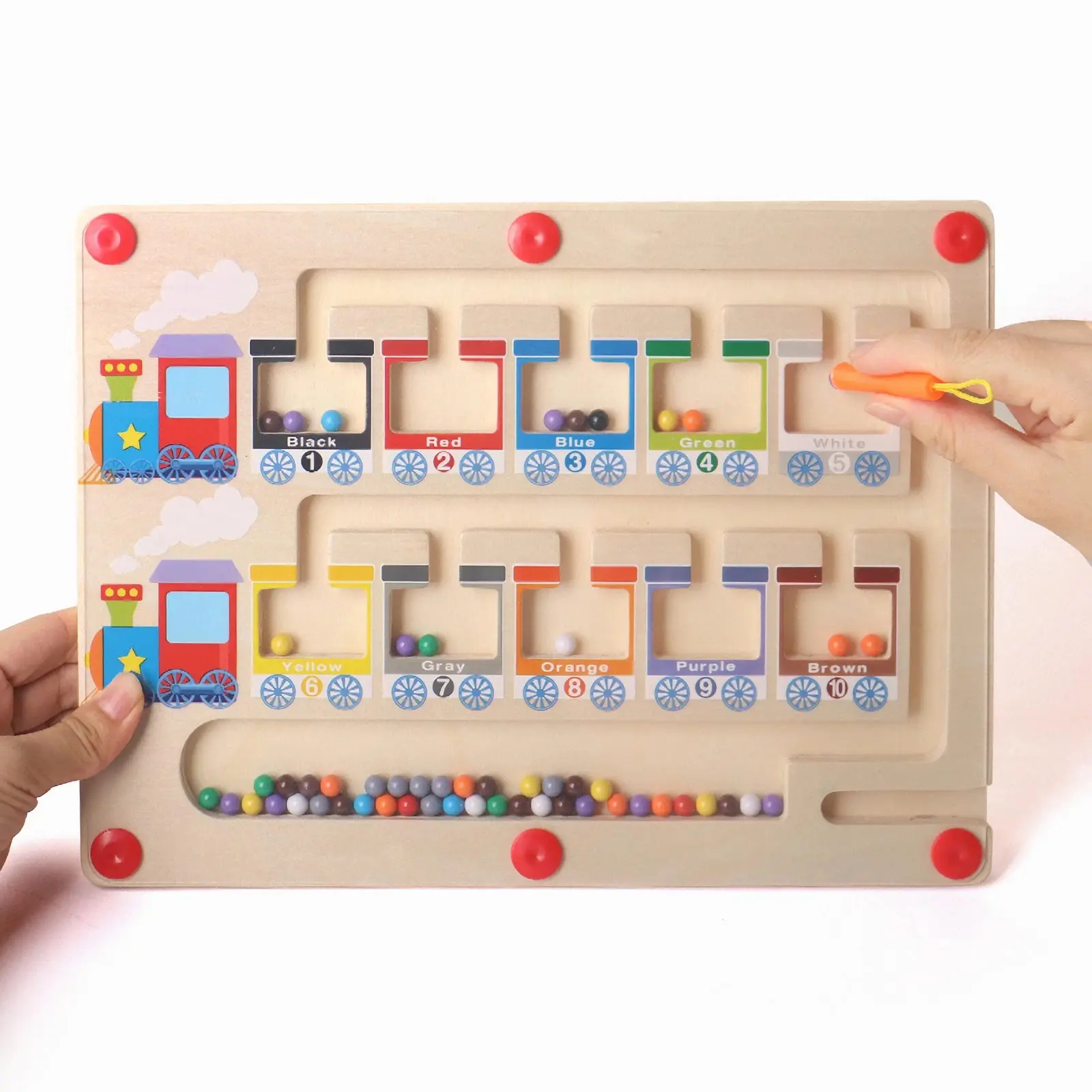 2023 Gift Magnetic Color Number Maze Wooden Board Activities Counting Matching Game Montessori Fine Motor Skills Learning Toy
2023 Gift Magnetic Color Number Maze Wooden Board Activities Counting Matching Game Montessori Fine Motor Skills Learning Toy