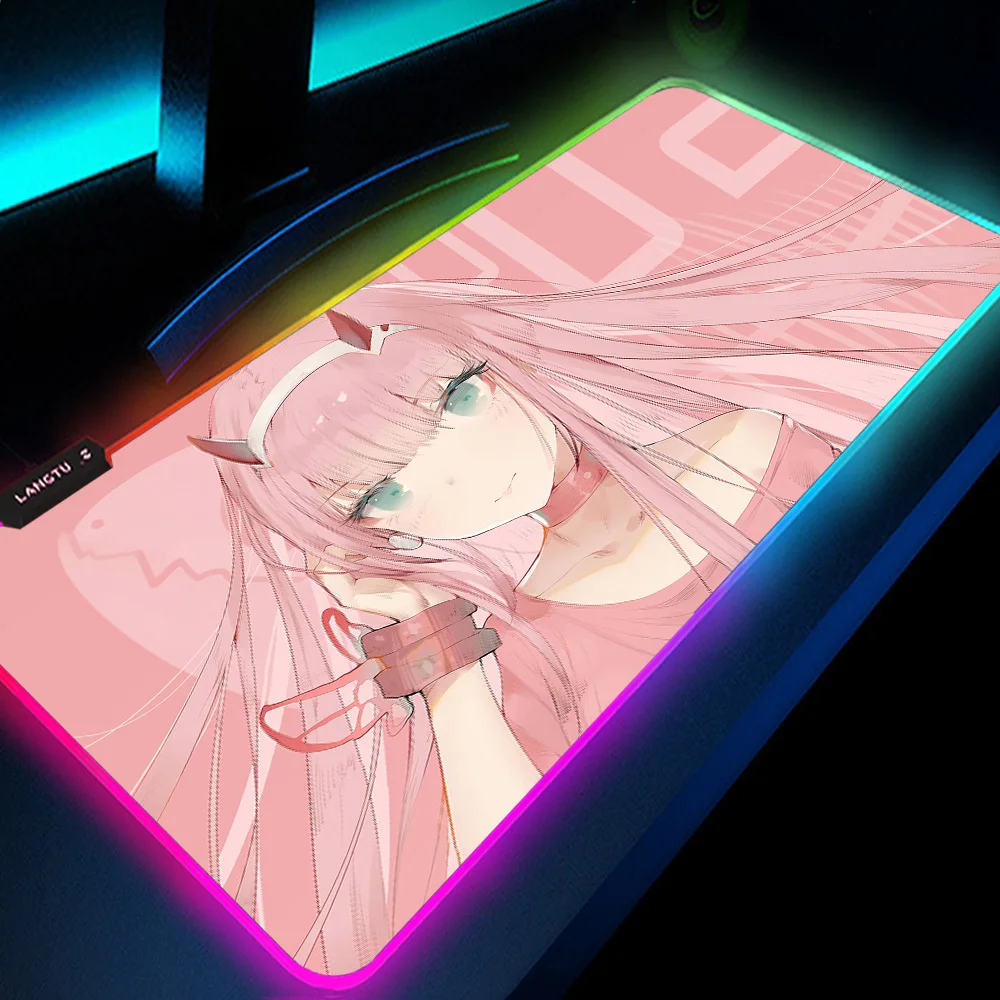 Zero Two Gamer Girl Mouse Pad Luminous Desk Pad Kawaii Small LED Mouse Mats Custom Office RGB Setup Gamer Mousepad Custom Diy
Zero Two Gamer Girl Mouse Pad Luminous Desk Pad Kawaii Small LED Mouse Mats Custom Office RGB Setup Gamer Mousepad Custom Diy