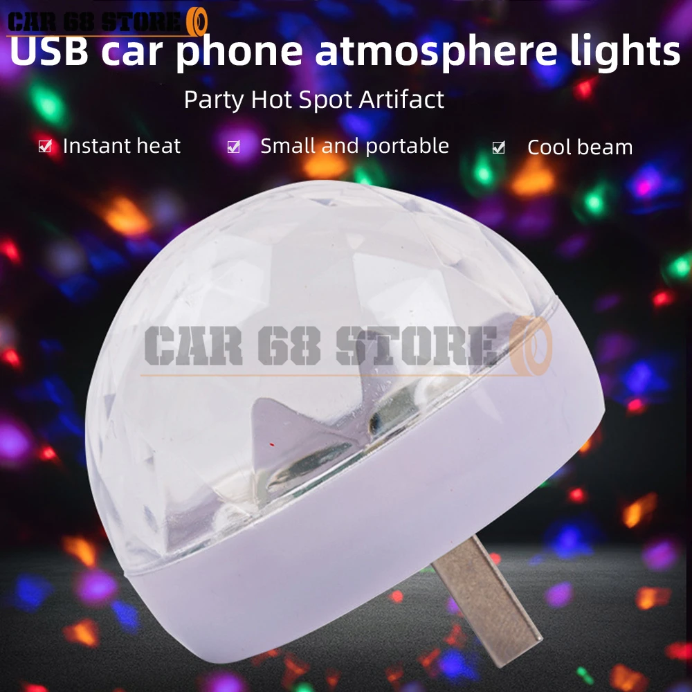 NEW USB LED Party Lights Stage Car Effect Karaoke Atmosphere Lamp 4W 5V Portable Disco Ball Colorful Laser DJ Disco Light Music
NEW USB LED Party Lights Stage Car Effect Karaoke Atmosphere Lamp 4W 5V Portable Disco Ball Colorful Laser DJ Disco Light Music