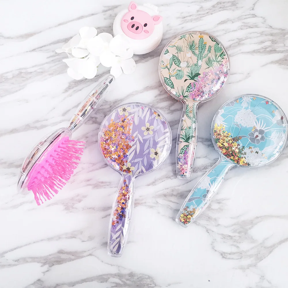 Hair Scalp Massage Comb Cartoon Cute Sequins Fruit Round Anti-static Hair Brush Massage Shower Salon Hairdressing Styling Tools
Hair Scalp Massage Comb Cartoon Cute Sequins Fruit Round Anti-static Hair Brush Massage Shower Salon Hairdressing Styling Tools