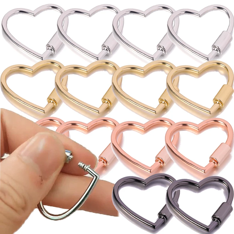 Heart Shaped Opening Buckle Metal Spring Gate Ring Keychain Dog Chain Clip Hook Handbag Belt Connection Buckles DIY Accessories 
Heart Shaped Opening Buckle Metal Spring Gate Ring Keychain Dog Chain Clip Hook Handbag Belt Connection Buckles DIY Accessories