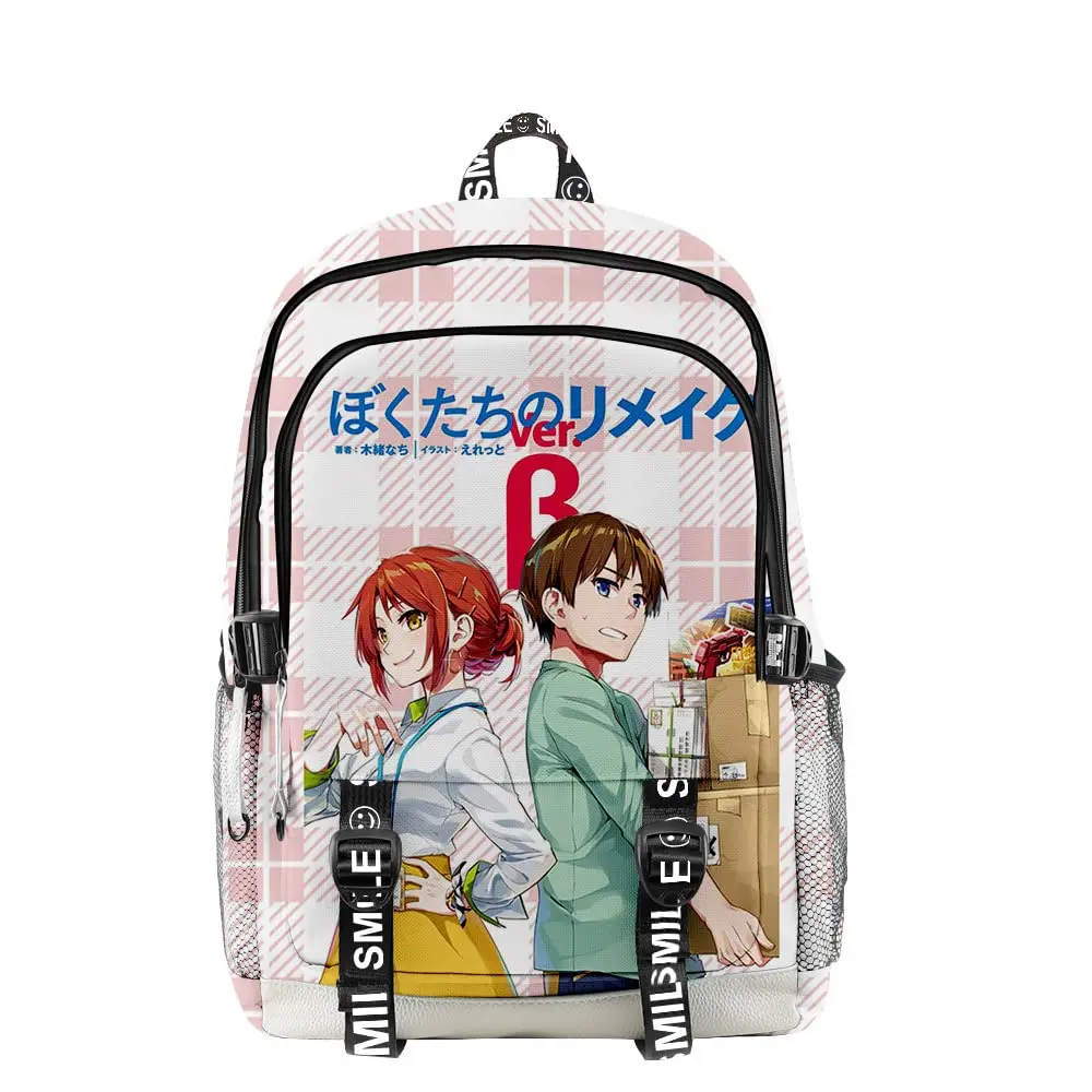 2022 Bokutachi no Remake Backpack Fashion Schoolbag Hip Hop High Capacity Bags Anime Daypacks
2022 Bokutachi no Remake Backpack Fashion Schoolbag Hip Hop High Capacity Bags Anime Daypacks