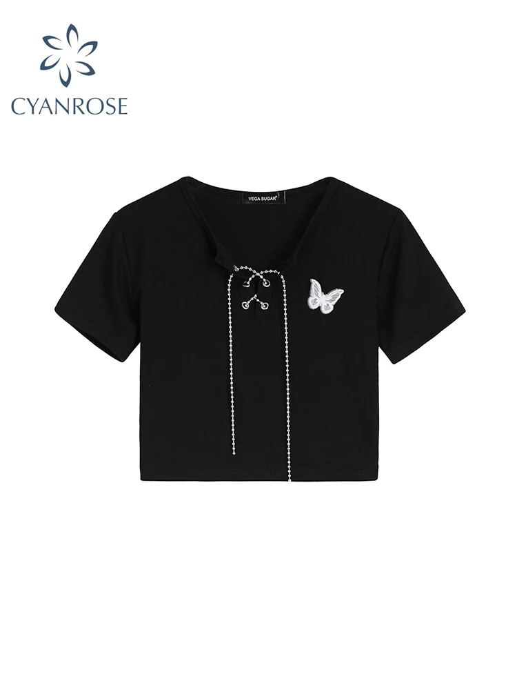 Punk Vintage Goth Slim T Shirt Women Y2k Style Crop Top O-neck 90s Black Streetwear Harajuku Fashion Casual Short Sleeve T-shirt
Punk Vintage Goth Slim T Shirt Women Y2k Style Crop Top O-neck 90s Black Streetwear Harajuku Fashion Casual Short Sleeve T-shirt