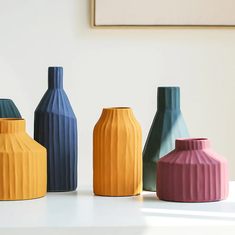 Minimalist Creative Vase Nordic Ceramic Living Room Decoration Accessories Vase Dried Flower Vase Fleur Desk Decoration BS50HP
Minimalist Creative Vase Nordic Ceramic Living Room Decoration Accessories Vase Dried Flower Vase Fleur Desk Decoration BS50HP