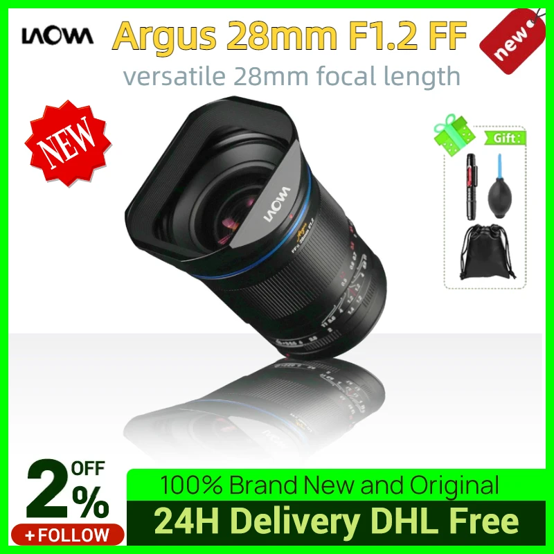 Venus Optics Laowa 28 мм F1.2 Argus полная Рамка Большая диафрагма для Sony E Canon RF Nikon Z L крепление
Venus Optics Laowa 28 мм F1.2 Argus полная Рамка Большая диафрагма для Sony E Canon RF Nikon Z L крепление