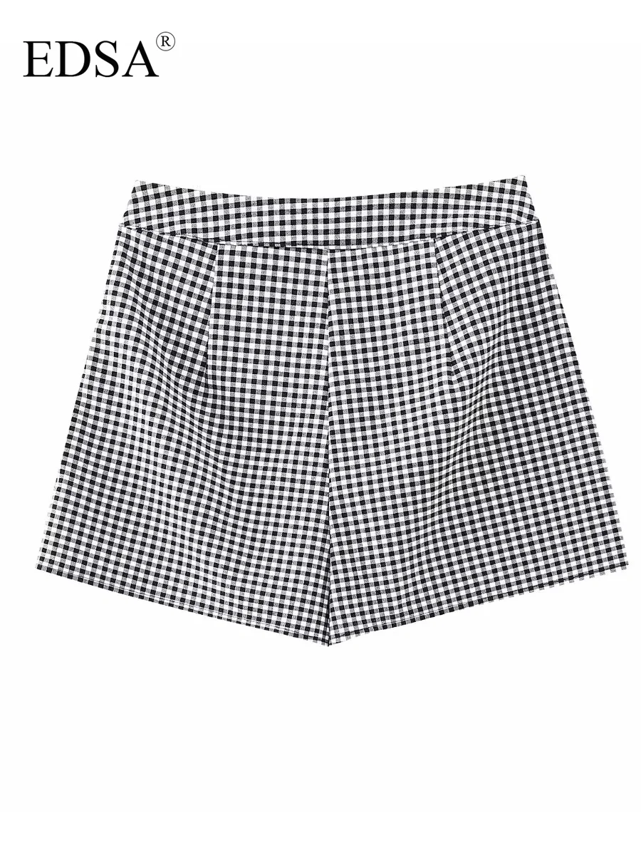EDSA Women Fashion Box Pleat Gingham Skort 2023 Summer New High Waist Shorts Skirts Casual Girls Streetwear
EDSA Women Fashion Box Pleat Gingham Skort 2023 Summer New High Waist Shorts Skirts Casual Girls Streetwear