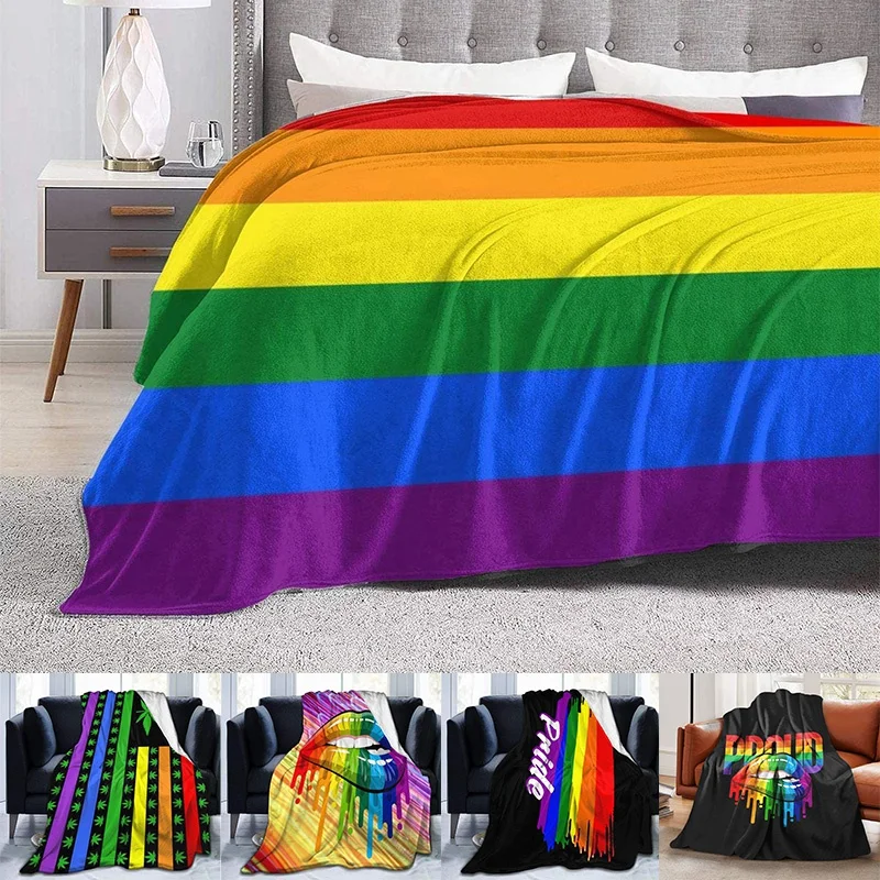 Rainbow Flag Throw Blanket Flannel Fluffy Comforter Quilt Nursery Bedroom Bedding Decor Ornament Queen King Size Plush Soft Cozy
Rainbow Flag Throw Blanket Flannel Fluffy Comforter Quilt Nursery Bedroom Bedding Decor Ornament Queen King Size Plush Soft Cozy