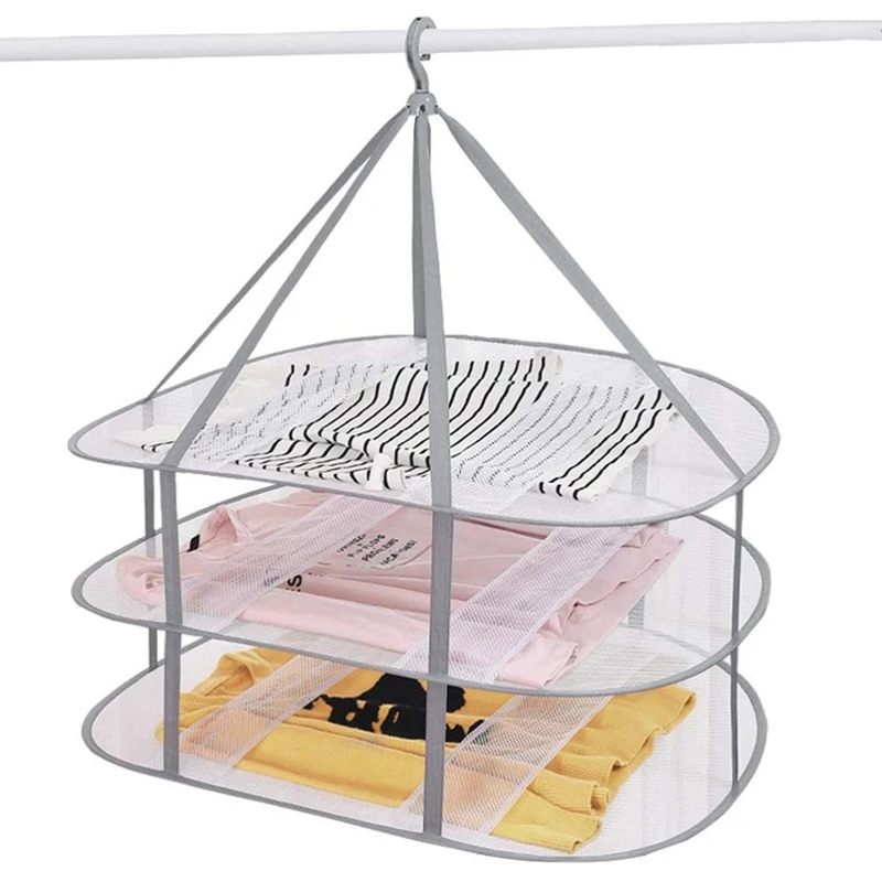 Sweater Drying Rack Hanging Clothes Hanging Dryer Laundry Mesh Drying Rack, Foldable Clothing Dryer Racks
Sweater Drying Rack Hanging Clothes Hanging Dryer Laundry Mesh Drying Rack, Foldable Clothing Dryer Racks