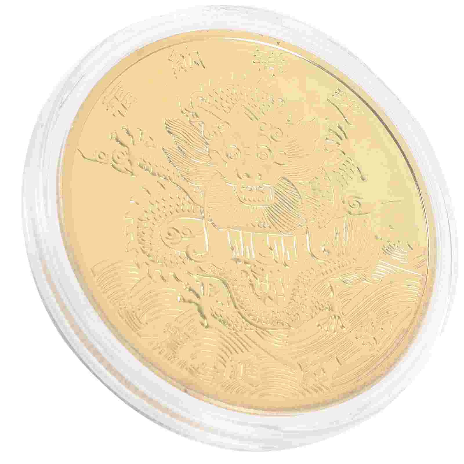Chinese Zodiac Year Of Dragon Coin Classy Commemorative Traditional Dragon Coin 
Chinese Zodiac Year Of Dragon Coin Classy Commemorative Traditional Dragon Coin