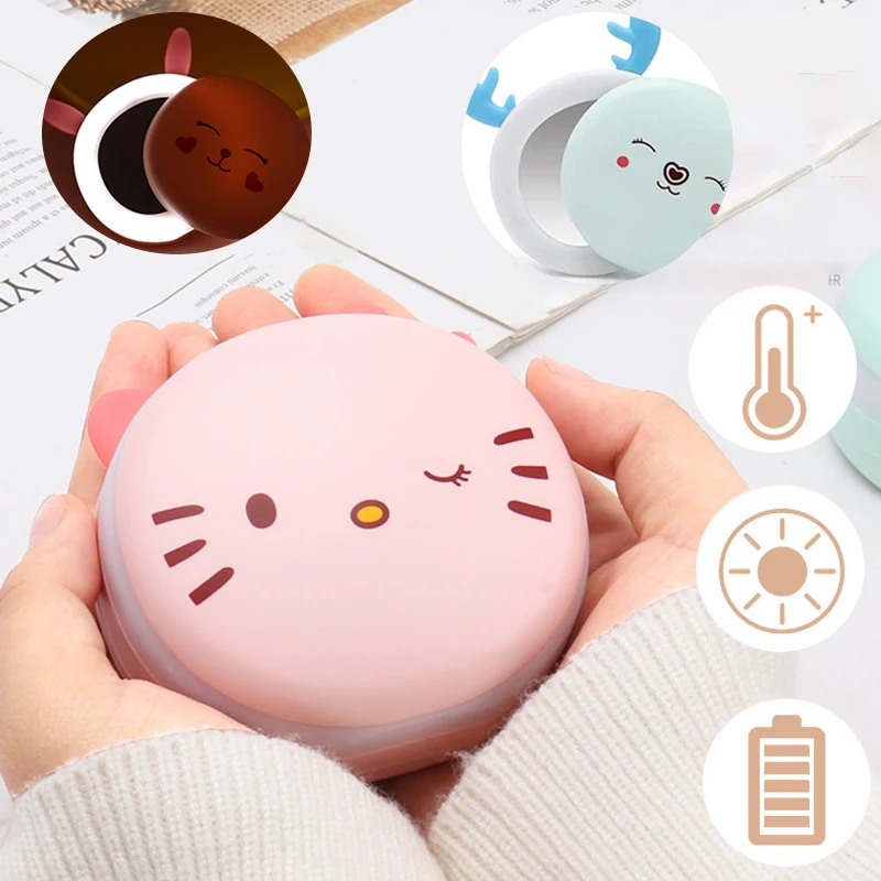 Piggy Hand Warmer Usb Charging Luminous Mirror Multifunctional Hand Warmer Cartoon Cute Portable Beauty Mirror Winter Gift
Piggy Hand Warmer Usb Charging Luminous Mirror Multifunctional Hand Warmer Cartoon Cute Portable Beauty Mirror Winter Gift