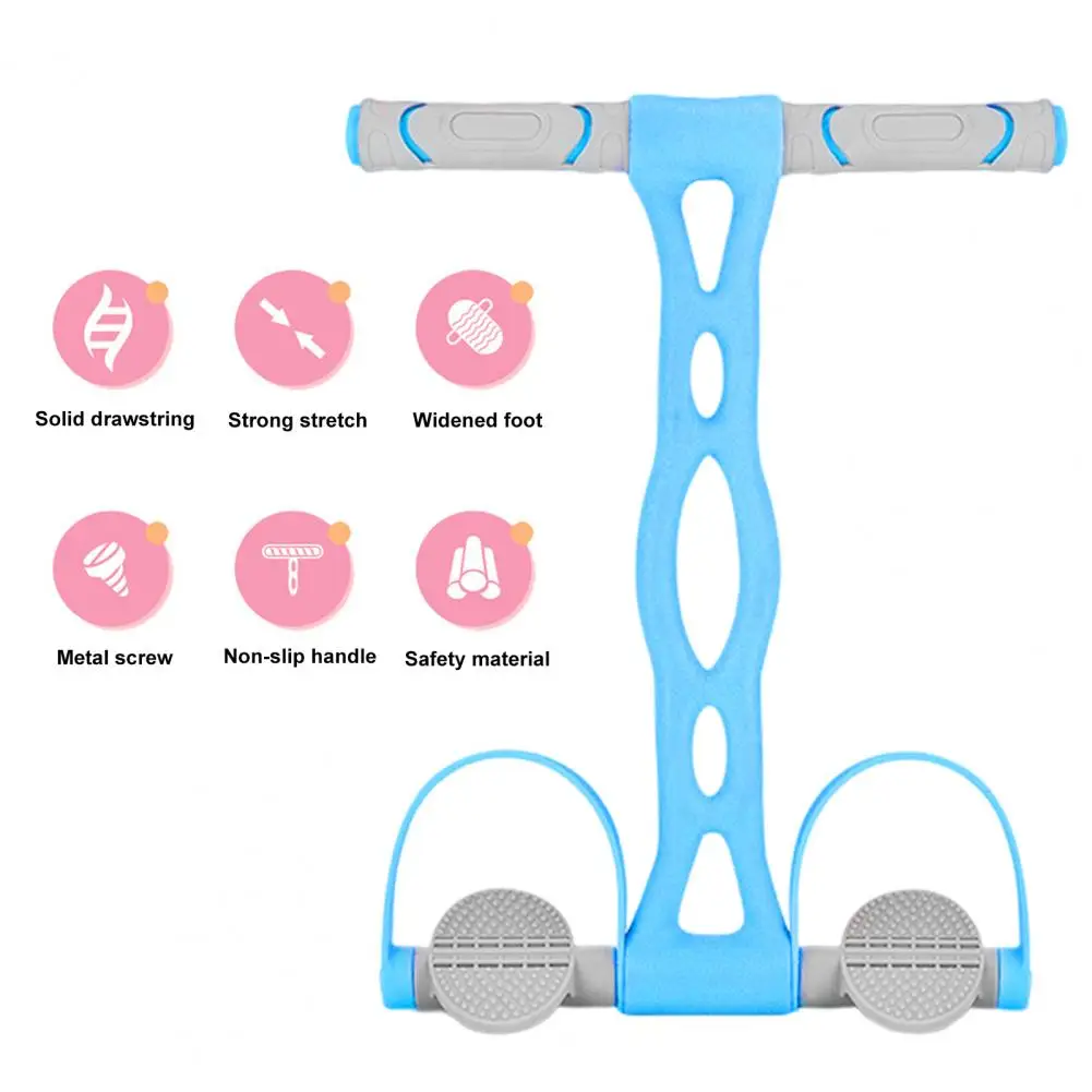 

Useful Ergonomic Design Good Elasticity TPR Pedal Puller Tension Rope Tummy Trimmer Resistance Band Puller Widely Used